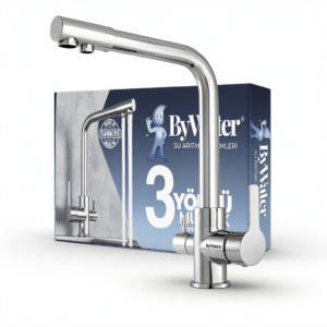 3 Yönlü Musluk - Krom