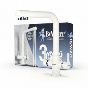 3 Yönlü Musluk - Beyaz